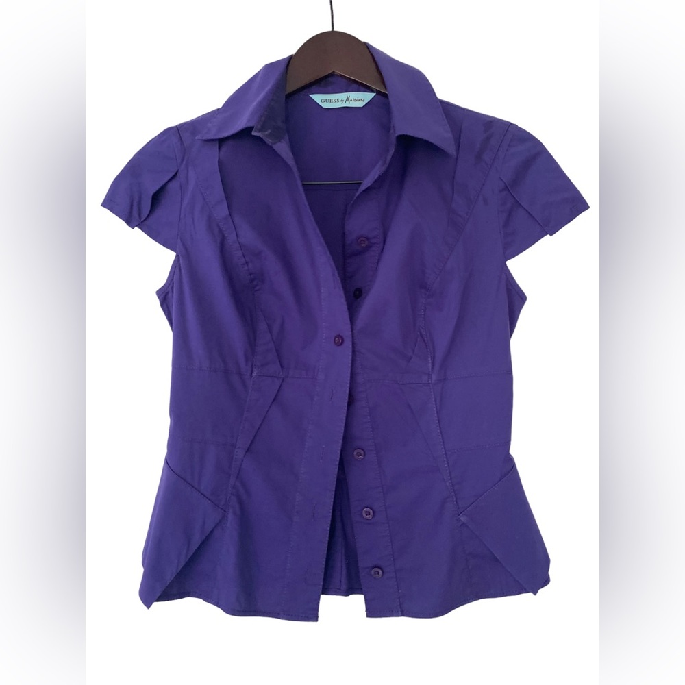 Marciano Indigo Fitted Blouse - Size XS